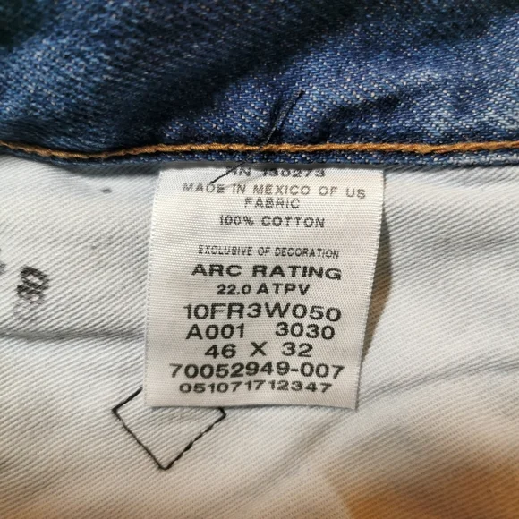 Wrangler Flame Resistant Relaxed fit jeans, 2 pair, CAT 2 2112, 46X32